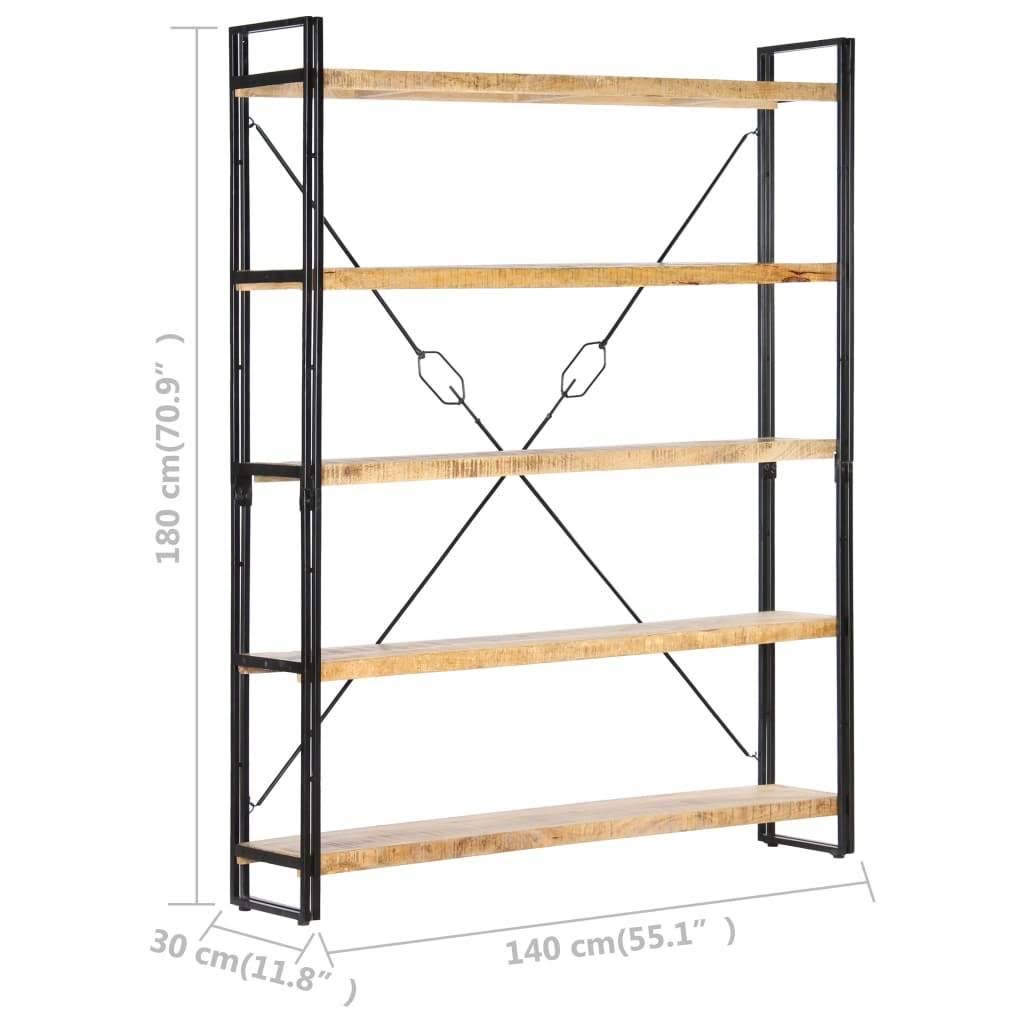 5-Tier Solid Reclaimed Wood Bookcase Z6688