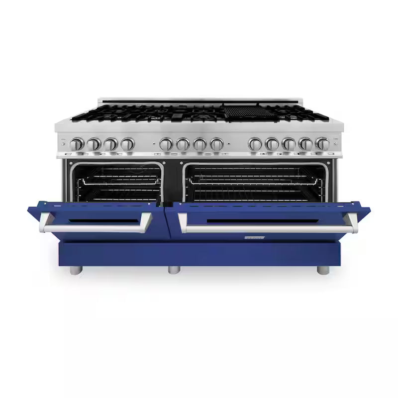 9-Burner Double Oven Dual Fuel Range in Stainless Steel S3260