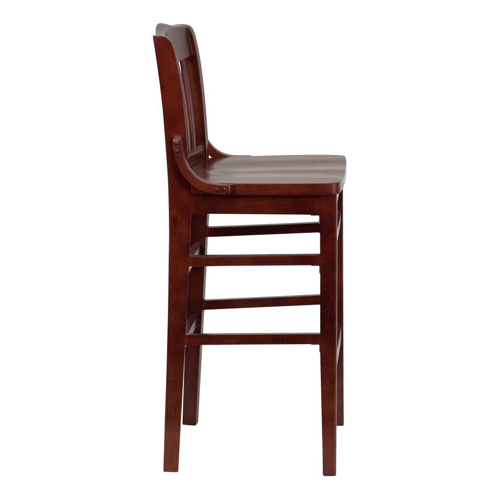 Wood Restaurant Dining Barstool U773308