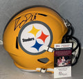 Yellow Full Size Autographed NFL Helmet B515