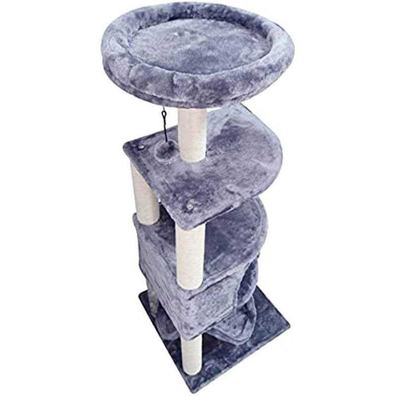 Cat Tree with Scratching Post and Hanging Bed N310