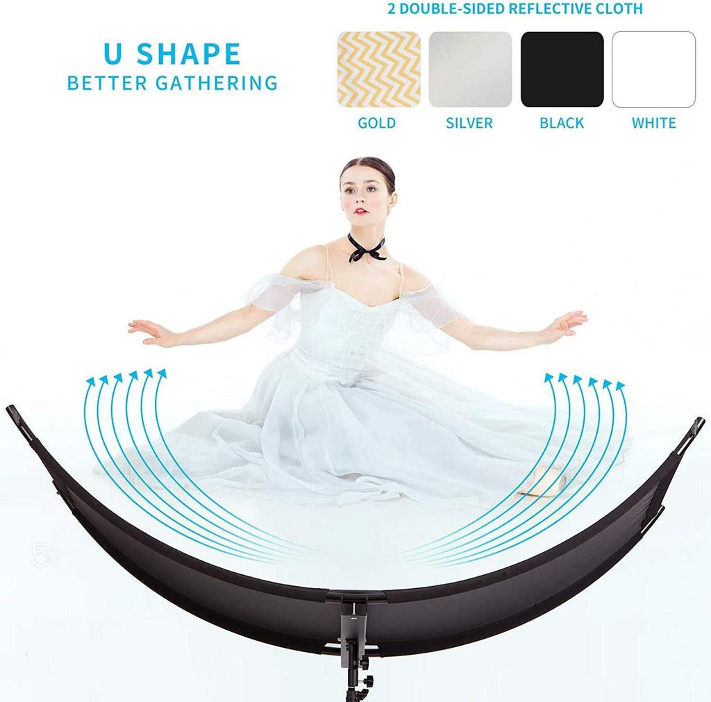 24x70 inches Photography Lighting Reflector with Carry Bag D8645