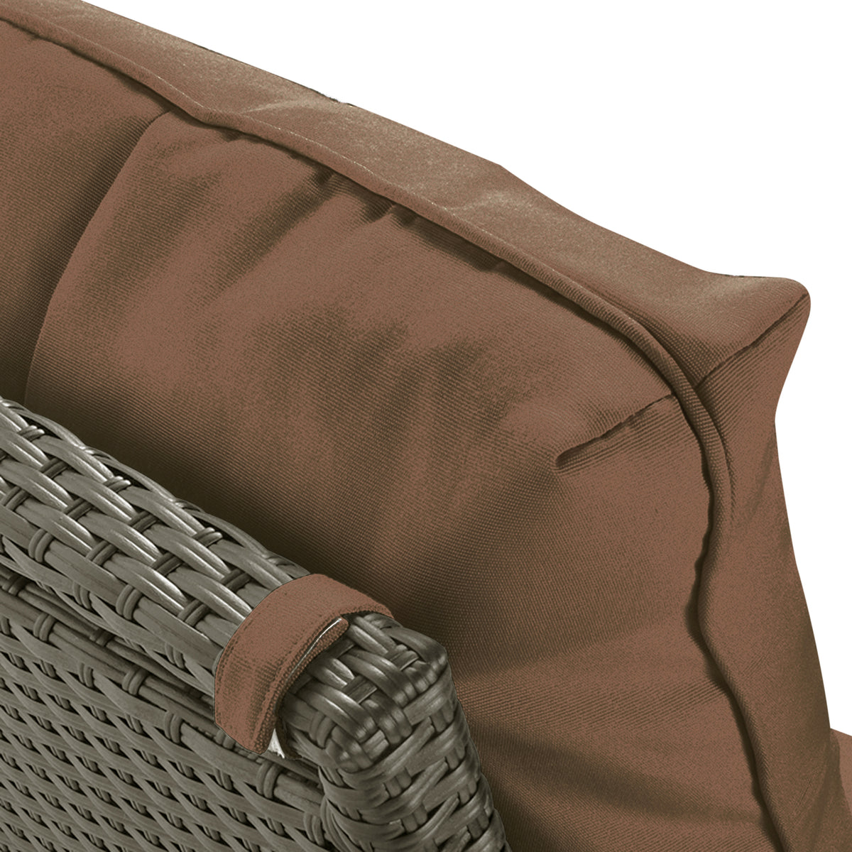 Brown Waterproof Outdoor Recliner Replacement Cushion F7205