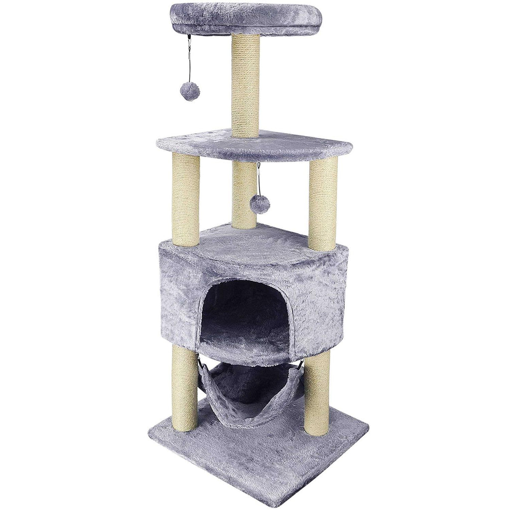 Cat Tree with Scratching Post and Hanging Bed N310