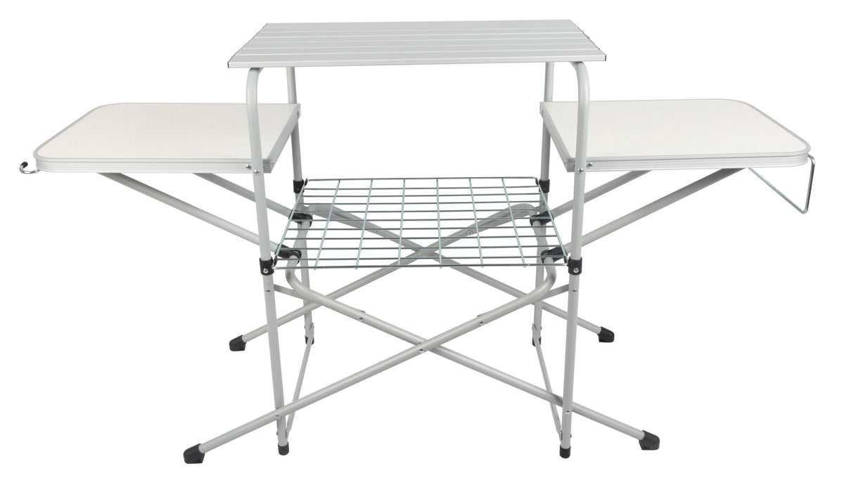 Camp Kitchen Cooking Stand with Three Table Tops W147
