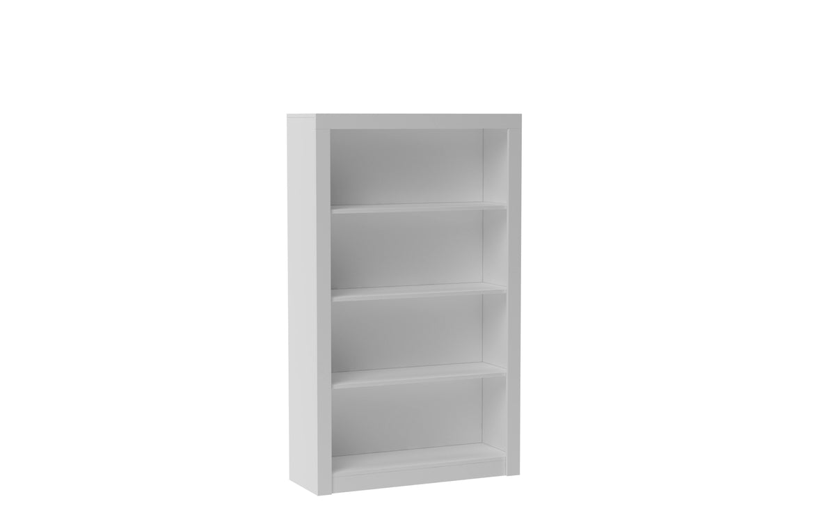 White 4-Shelves Bookcase P372
