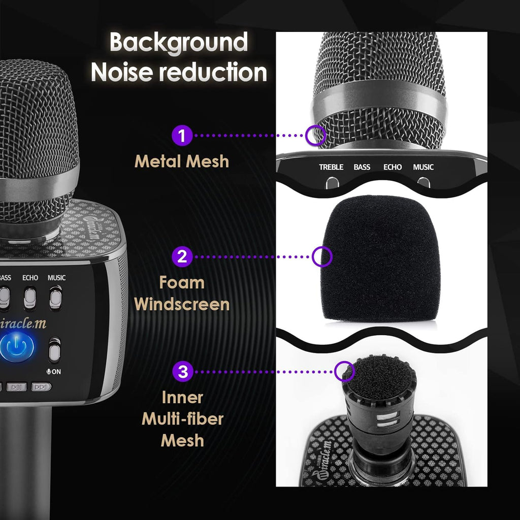 Bluetooth Wireless Karaoke Microphone with Speaker A632636