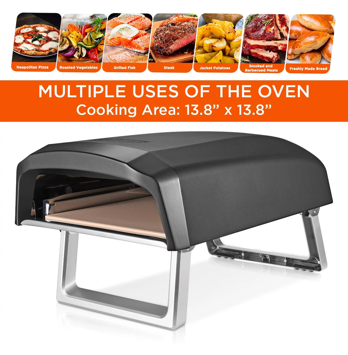 Propane Gas Portable Outdoor Pizza Oven O868287