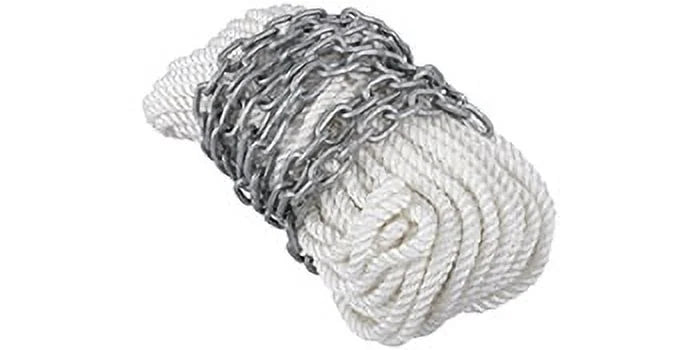 Boat Anchor Chain 15' x 5/16" Galvanized Chain with 1/2" x 200' Nylon Rope P638
