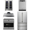 36 Electric Range, Range Hood, Refrigerator, Dishwasher and Wine Cooler T11164