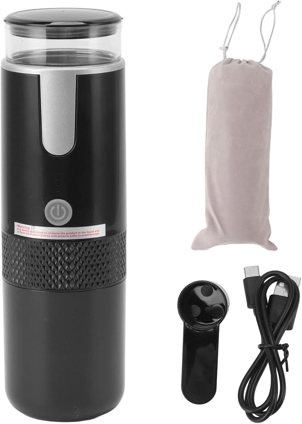 Portable Espresso Machine, Travel Coffee Maker Compatible with K Cup Capsules & Ground Coffee, 1200mah Battery, Handheld Single Serve Coffee Machine W847526