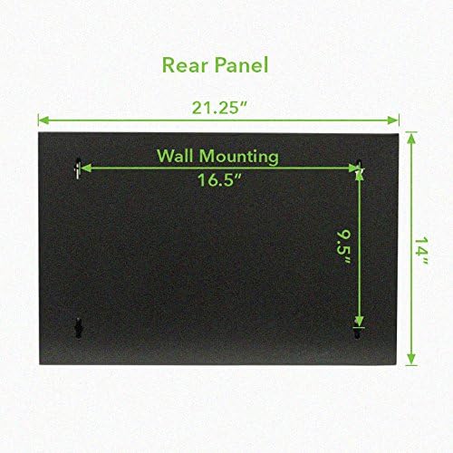 6U Wall Mount Network Server Cabinet Rack Black Q142174