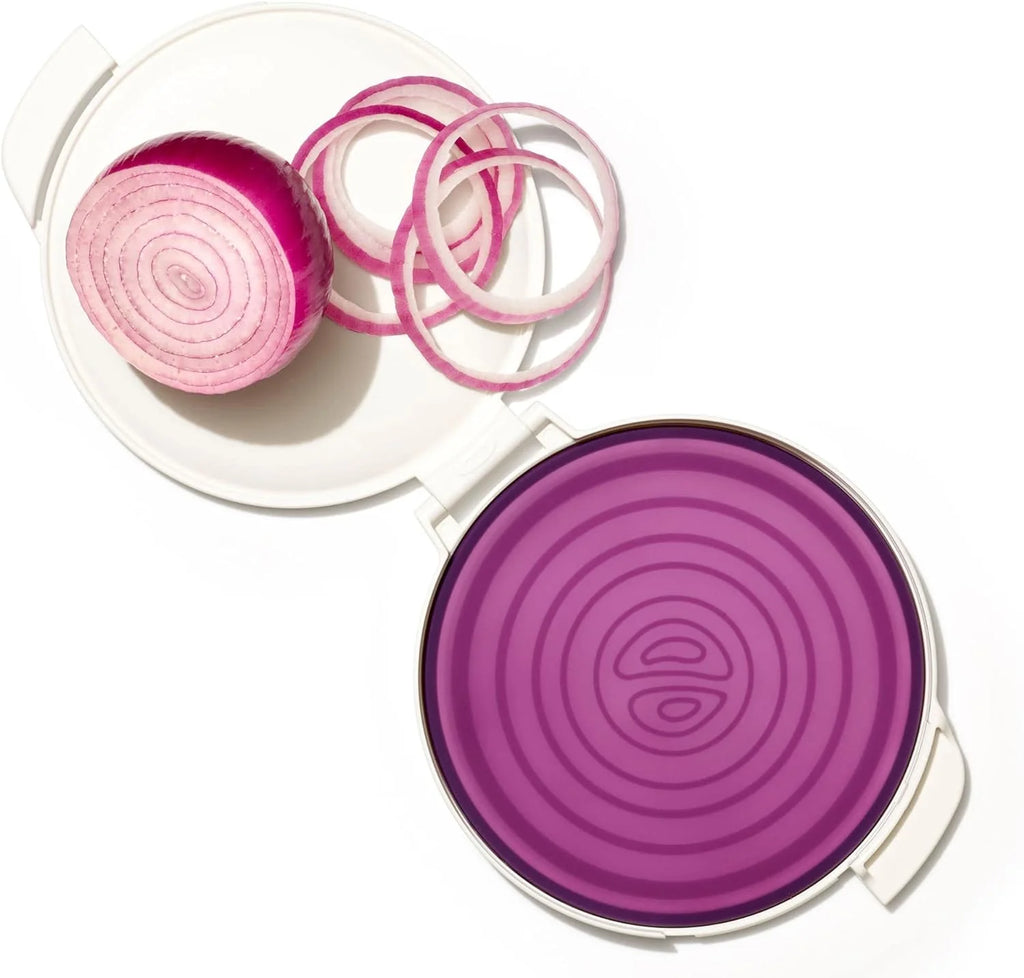 White Reusable Silicone Onion Saver J567