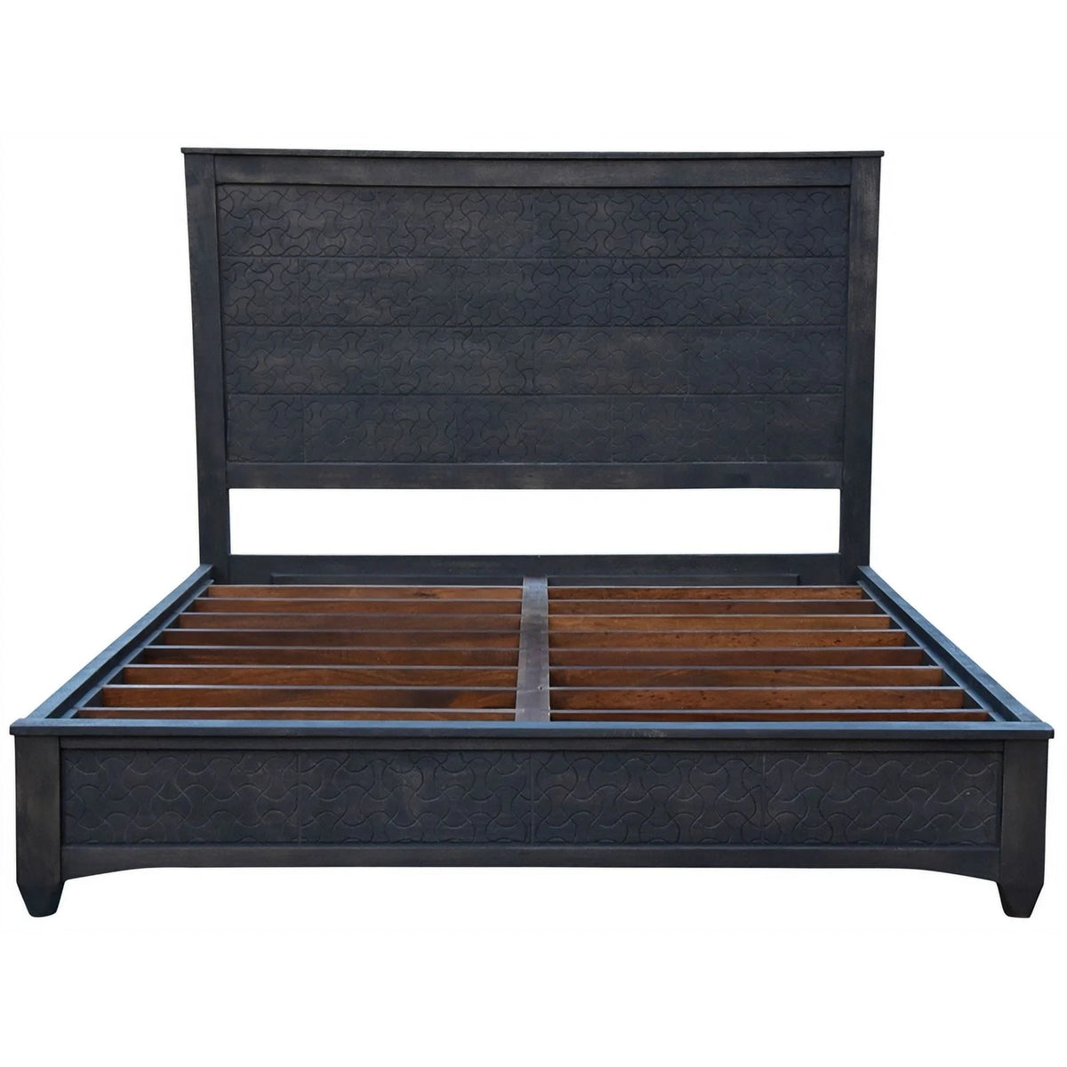 Solid Wood Hand-Carved California King Bed M42903