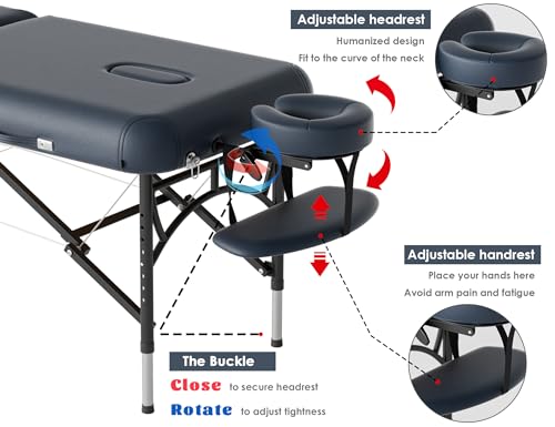 84" Portable Folding Massage Table with Carrying Bag X917
