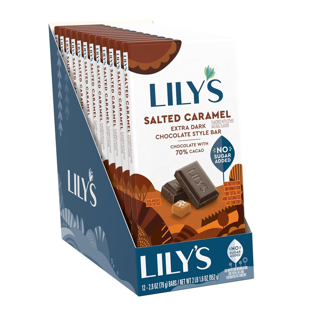 Salted Caramel Extra Dark Chocolate Bars, 2.8 oz (12 Count) S589