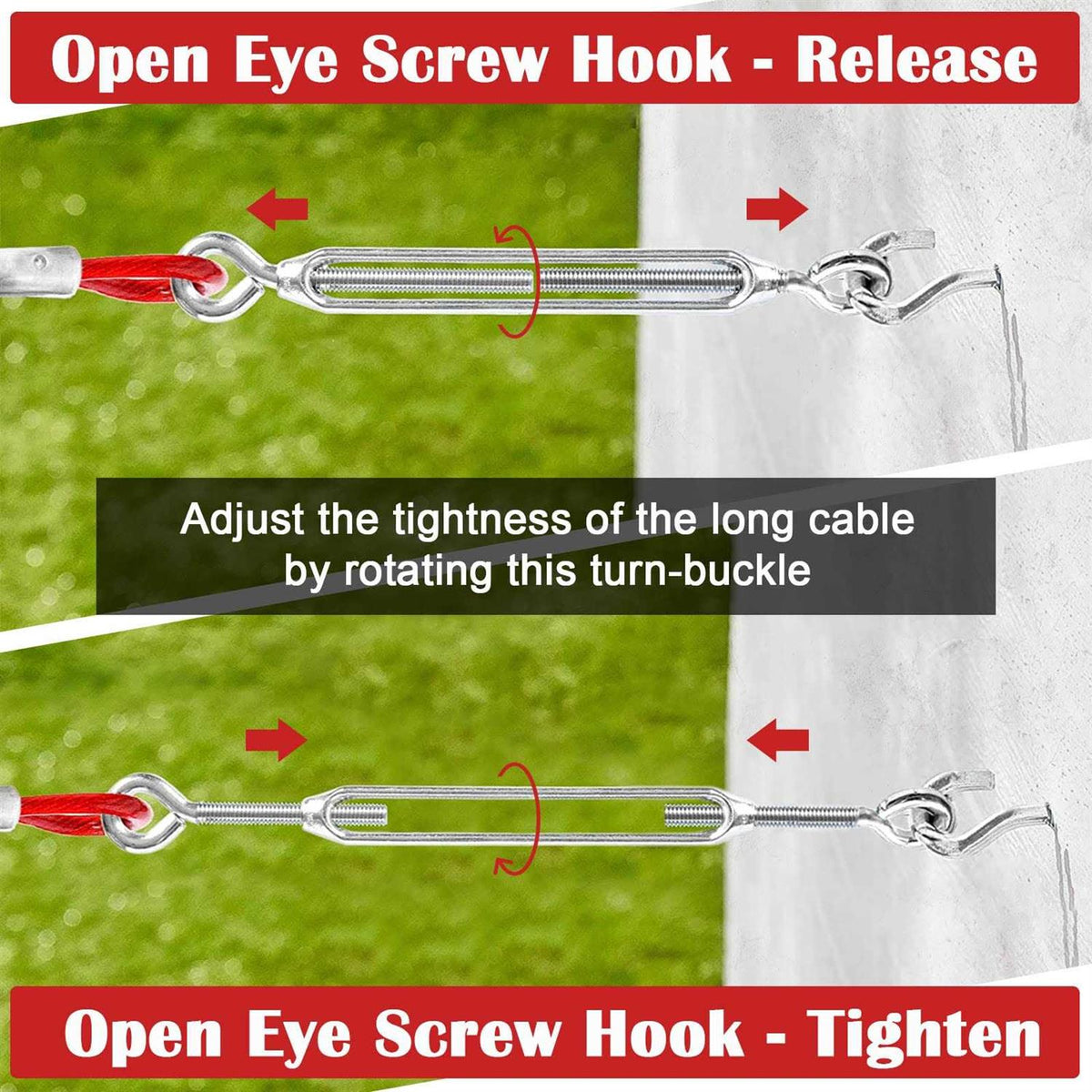 100FT Dog Tie Out Cable D866