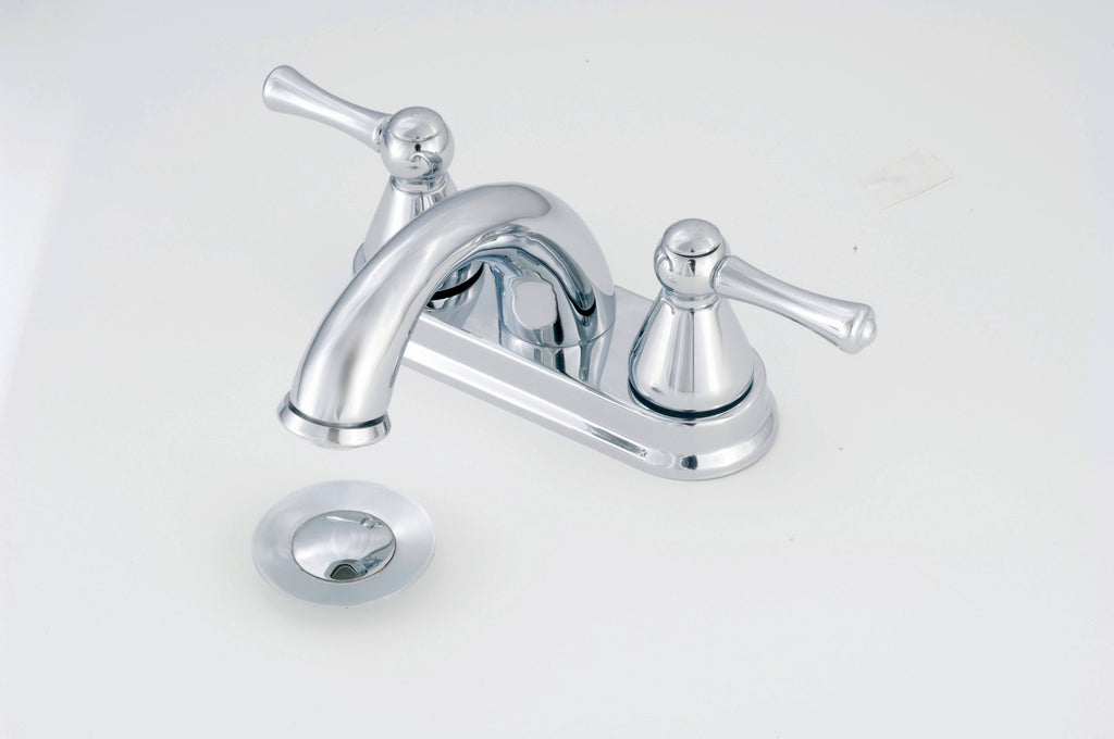 Chrome Metal 2 Handle Lavatory Faucet S366704