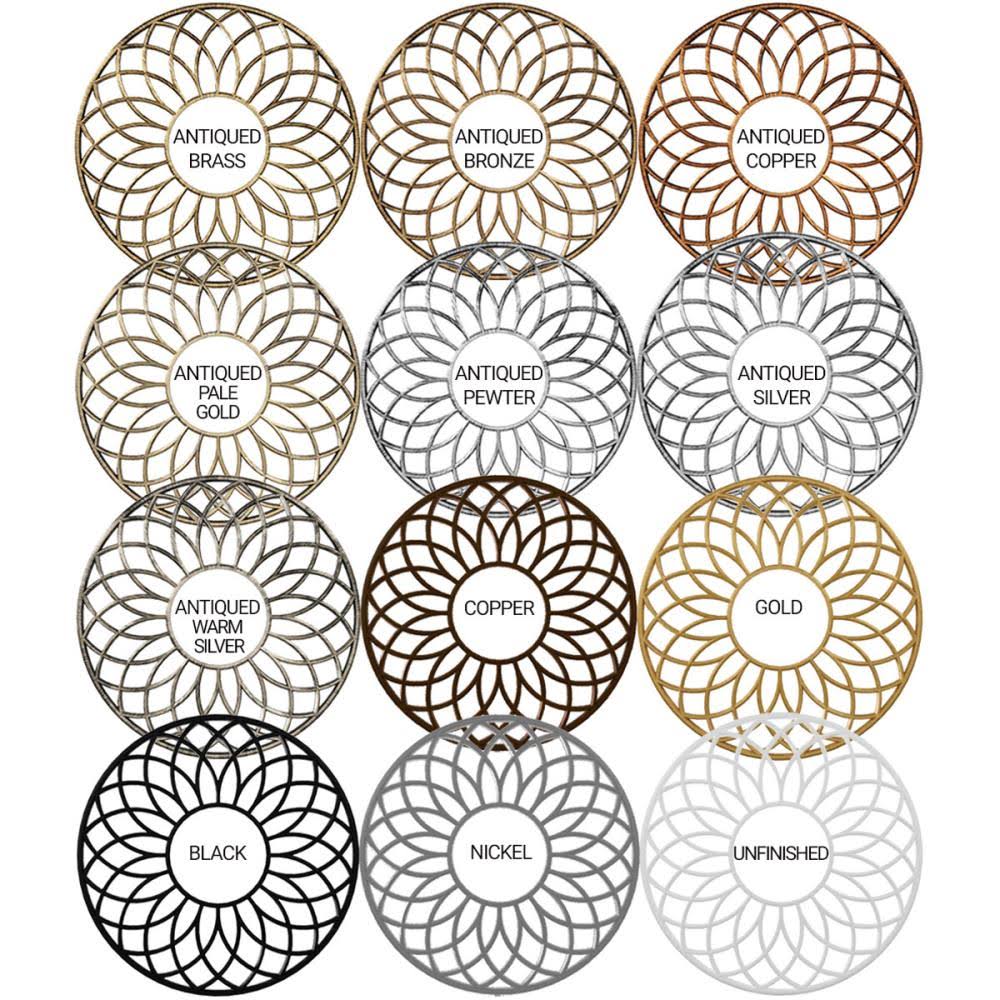40x22OD x 13 5/8x22ID x 1x22P PVC Ceiling Medallion C597
