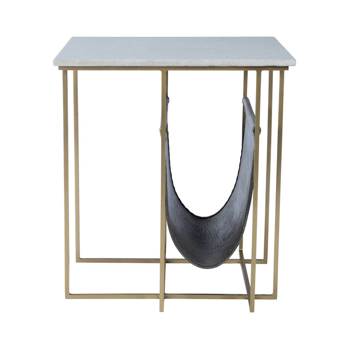 Marble Leather Magazine Table O378242