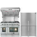 48 Gas Range, Range Hood, Refrigerator Appliance Package Q349