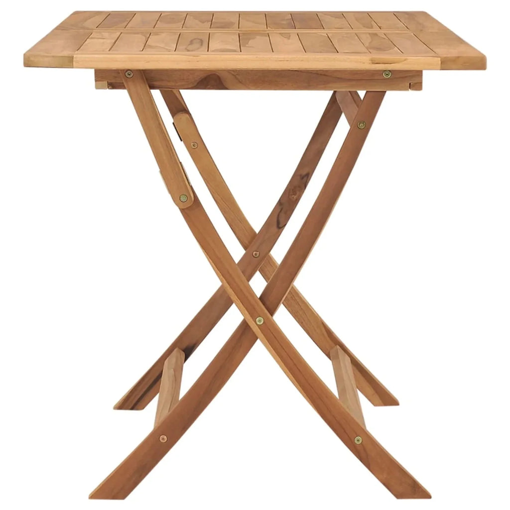 Folding Patio Table Solid Teak Wood L17752