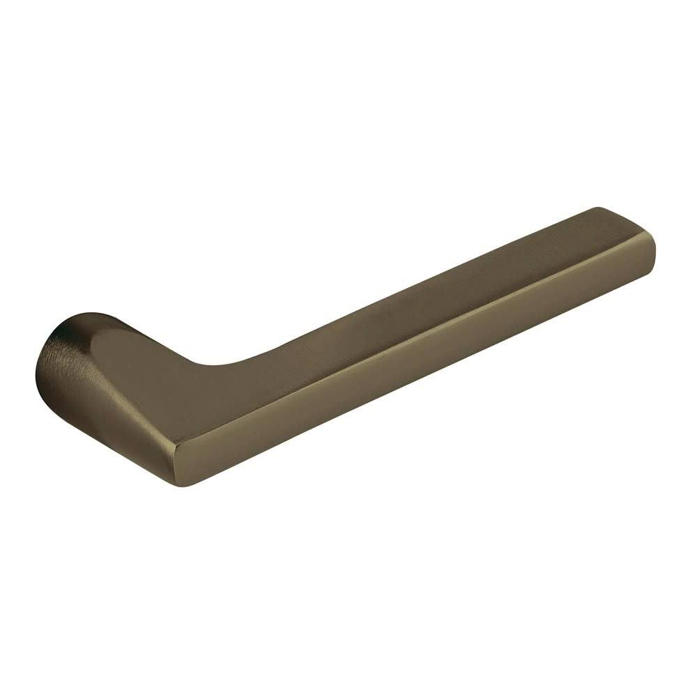 Satin Brass and Black Pair of Levers D735