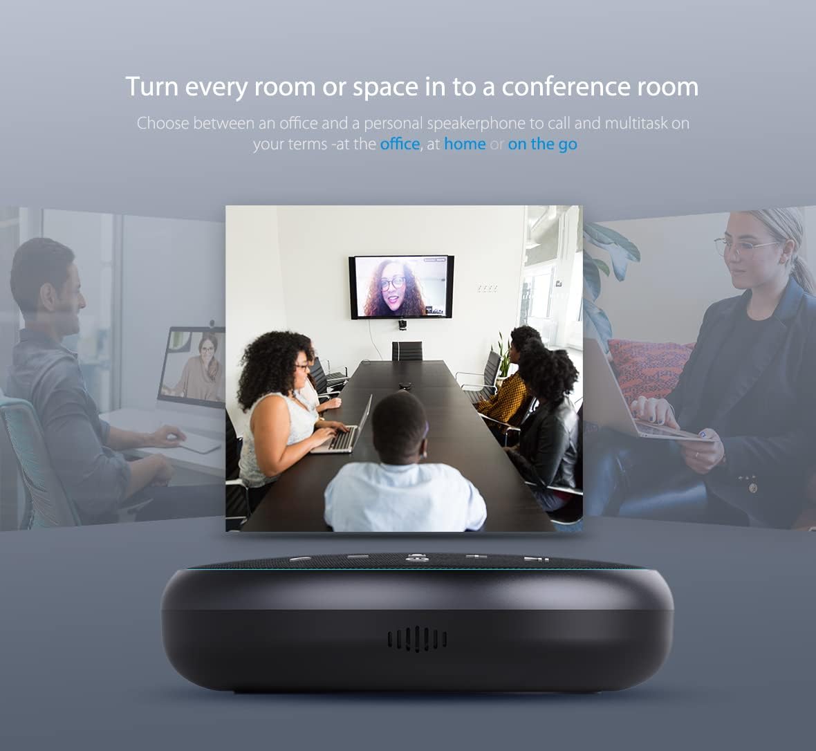 Bluetooth Conference Speaker with USB-C and Aux Cables M511524