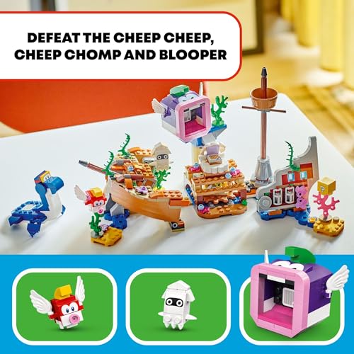 Super Mario Expansion Set with Cheep Cheep, Cheep Chomp and Blooper Figures Z291