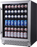 96 Can Compressor Beverage Cooler Stainless Steel Glass Door U5690