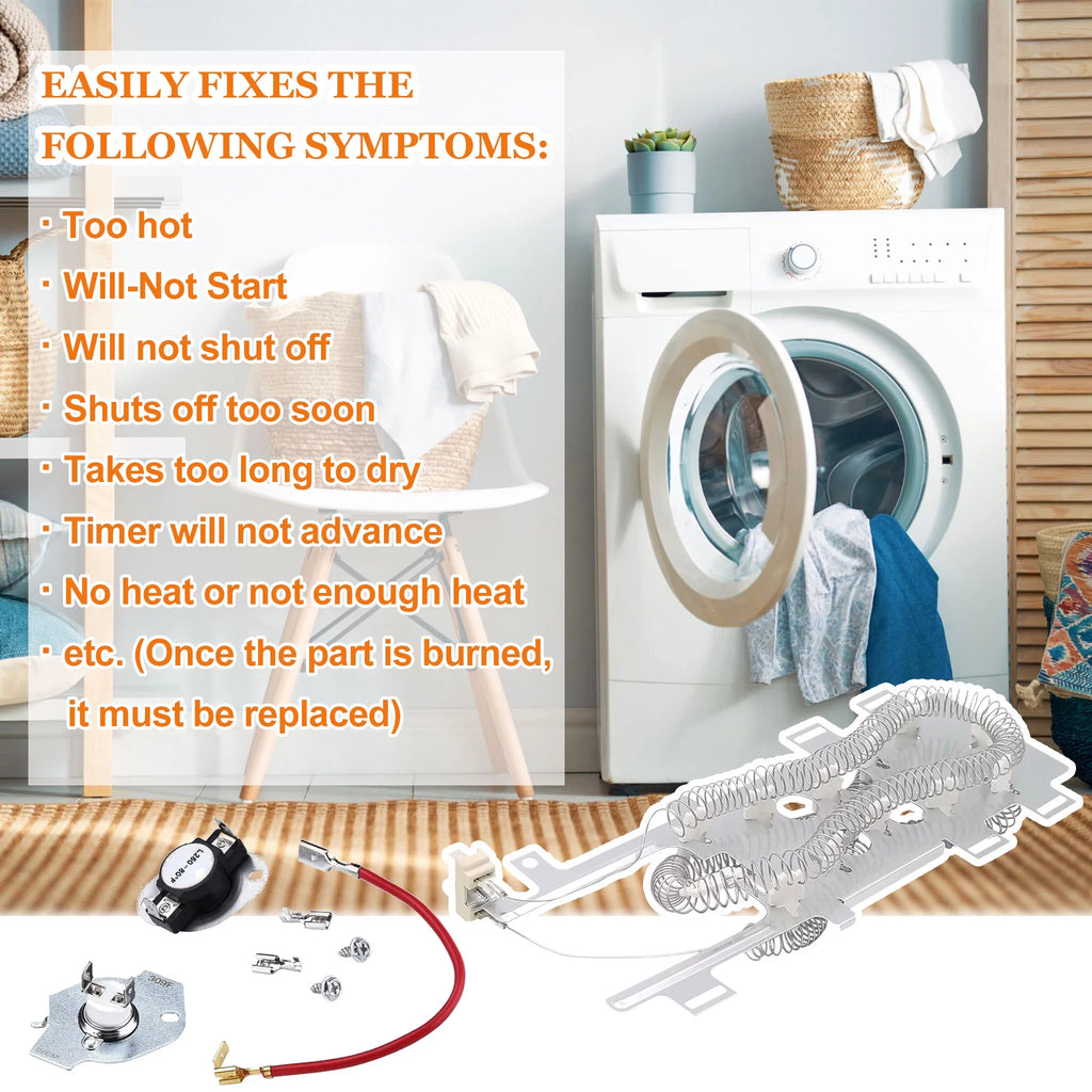 Dryer Heating Element and Thermal Cut-Off Kit Y172