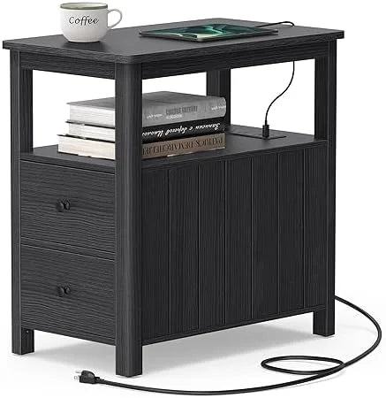 Narrow Nightstand with 2 Drawers C227221
