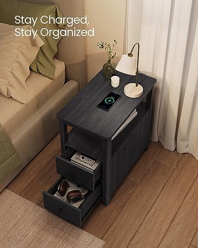 Narrow Nightstand with 2 Drawers C227221