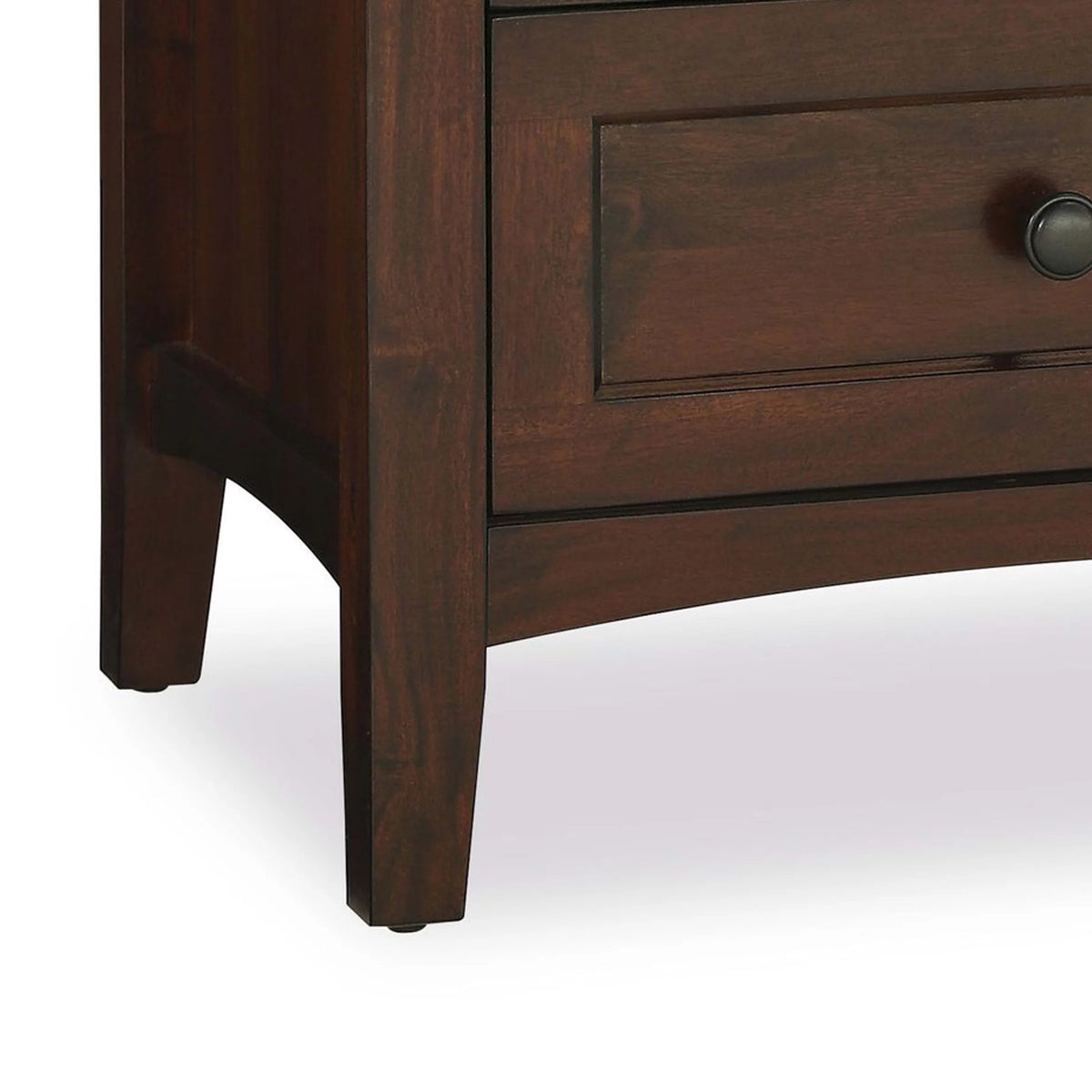 3 Drawer Wooden Nightstand with Tapered Legs P223
