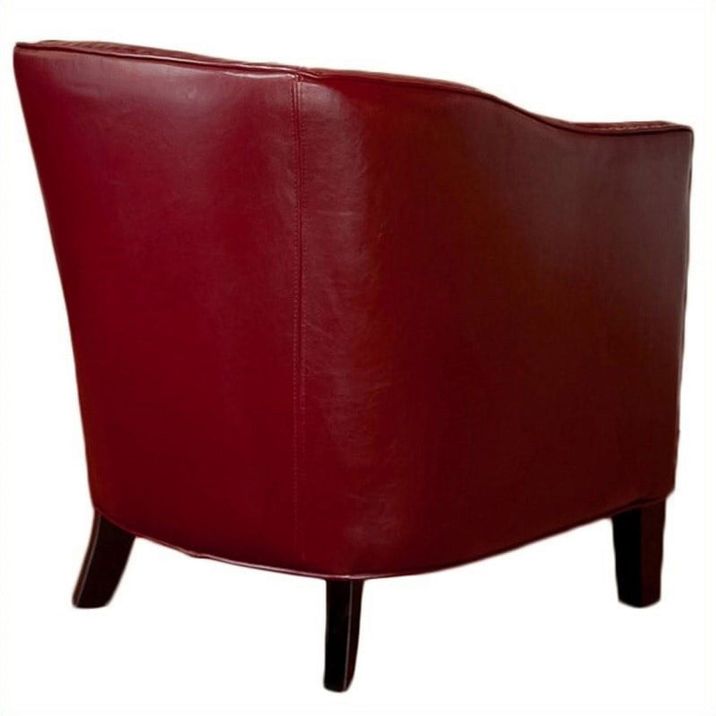 Red Leather Club Chair M143265