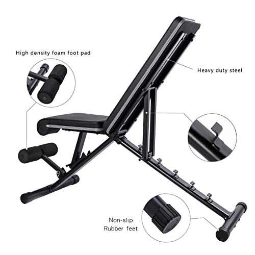 Adjustable Weight Bench 1100 lb Foldable N1110