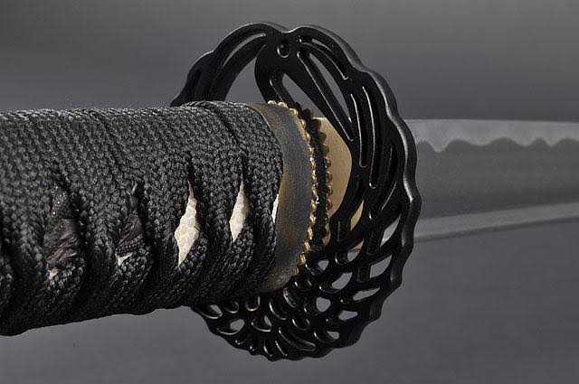 Black Scabbard Aluminium Alloy Unsharpened Training Katana H3284