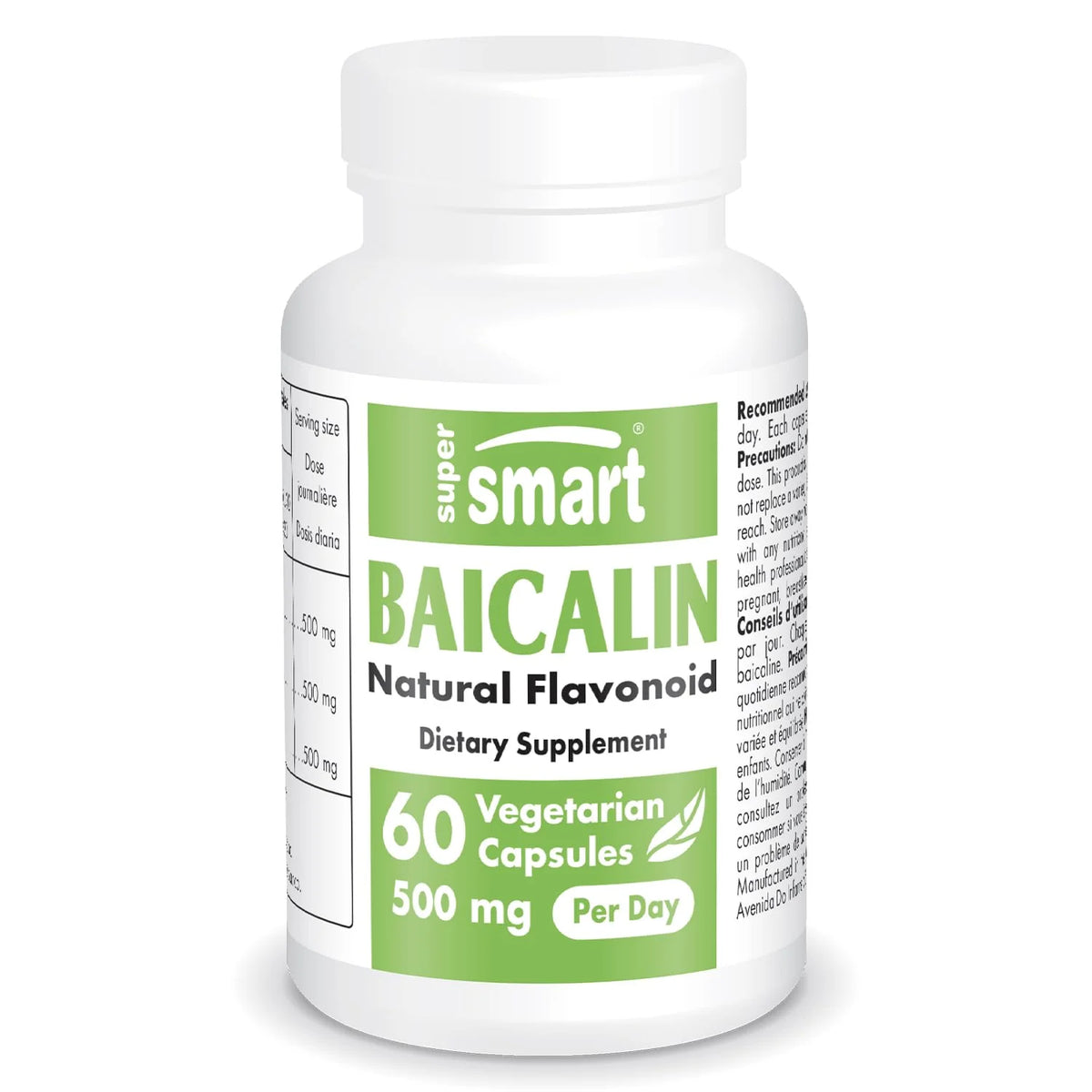 90% Baicalin 500mg Chinese Skullcap Extract 60 Vegetarian Capsules R715