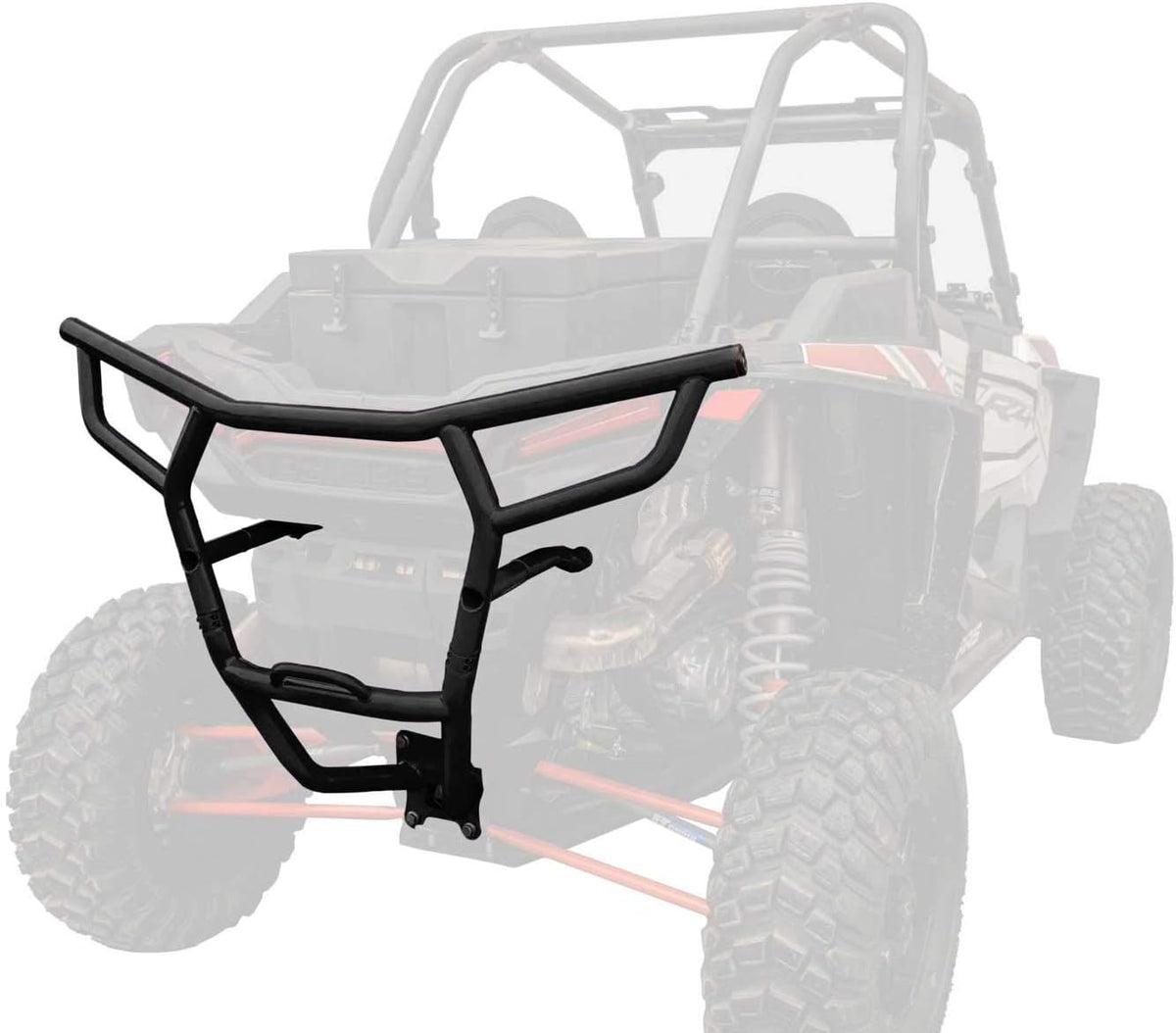 Wrinkle Black Heavy-Duty Steel Tubing Rear Bumper Bar H376516