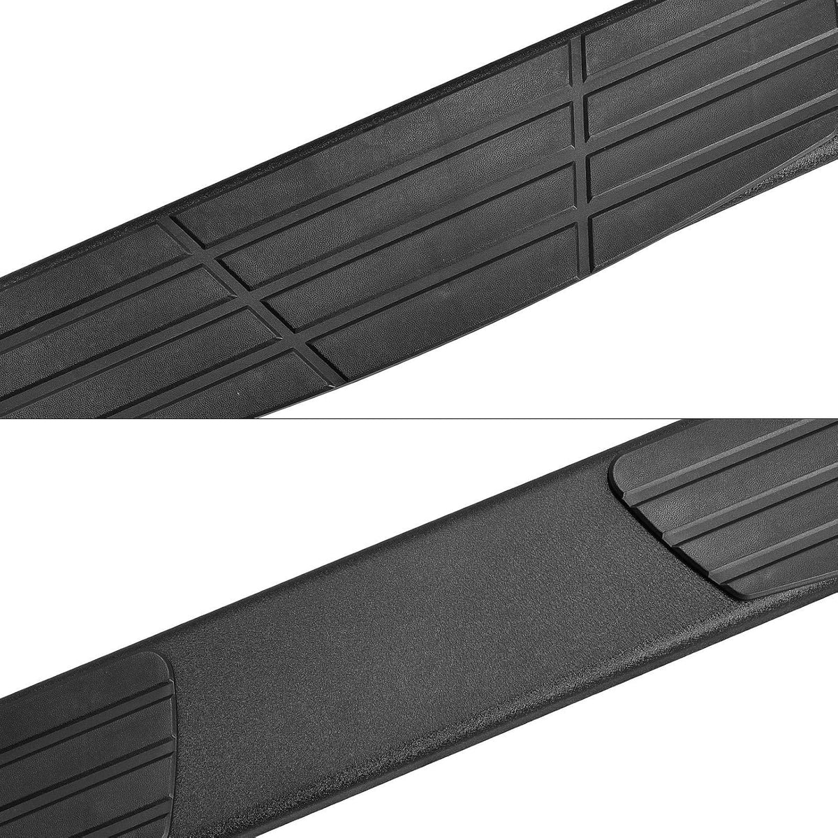 6.5 inch Running Boards Side Steps Nerf Bars Black Power Coating A4212