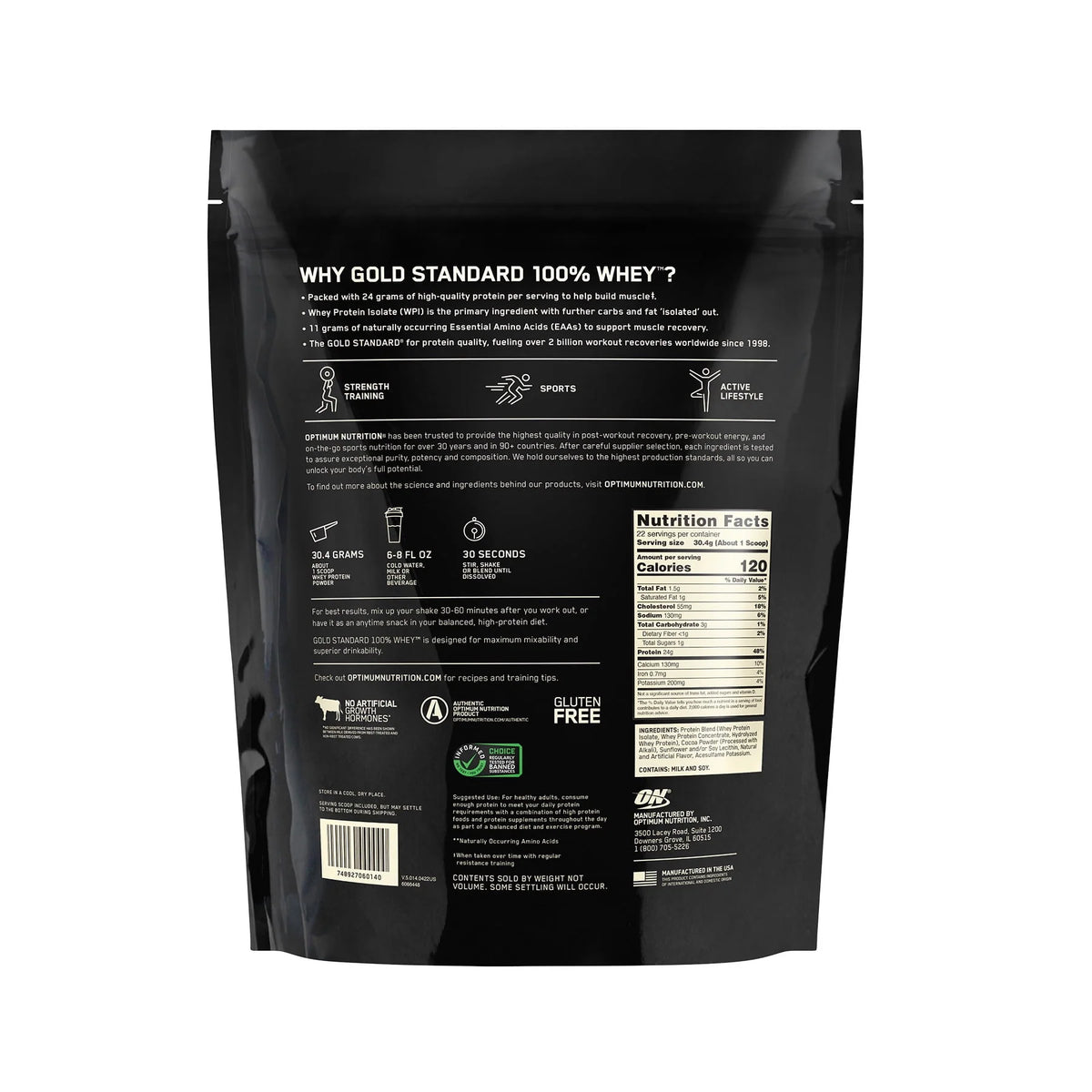Double Rich Chocolate Protein Powder 22 Servings M217628