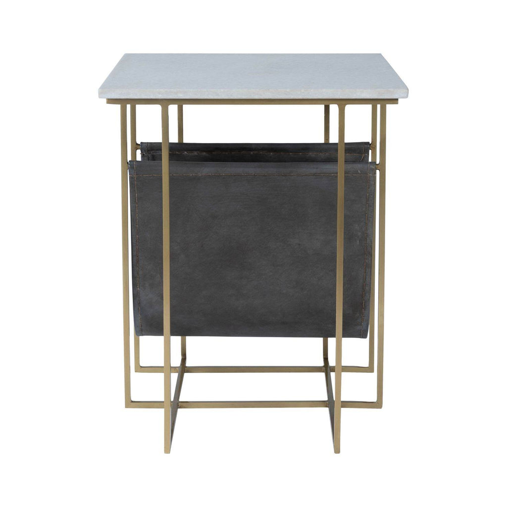Marble Leather Magazine Table O378242