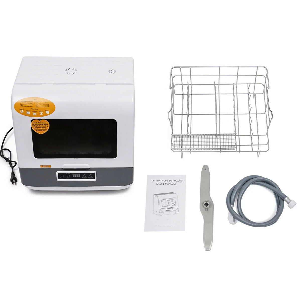 Portable Countertop Dishwasher with LED Display White I31236