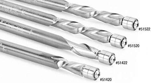 Solid Carbide Aluminum Cutting Flush Trim Spiral Up-Cut 1/4 Dia x 1/2 C471