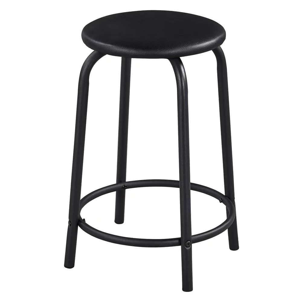 Black Adjustable Drafting Table with Storage Drawers and Stool S657196
