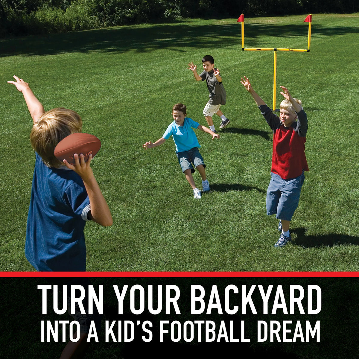 Adjustable 2 Goal Football Post Set N2769