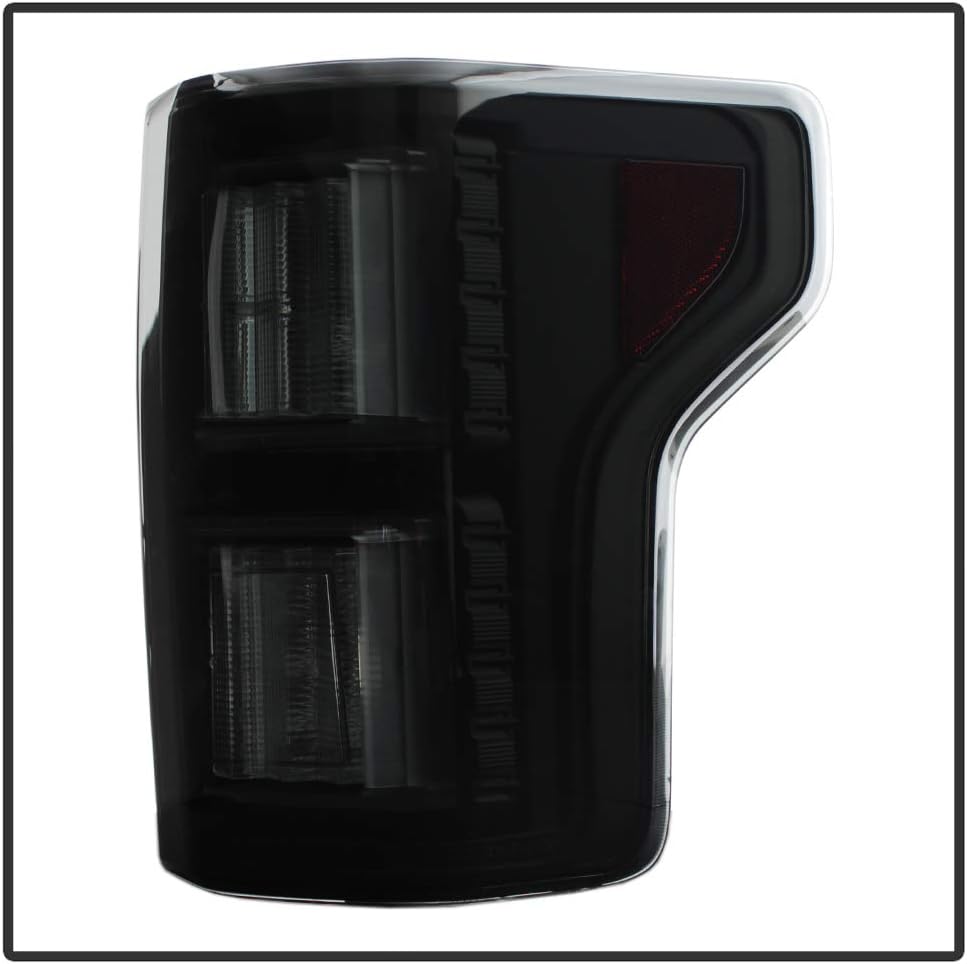 Black Smoked LED Tube Tail Lights for Ford F150 Pickup O7958