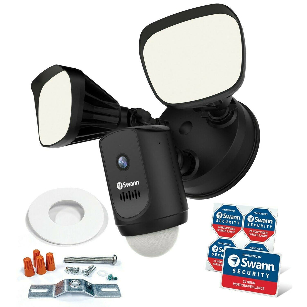 1080p Outdoor Floodlight Wi-Fi Camera Black A21177