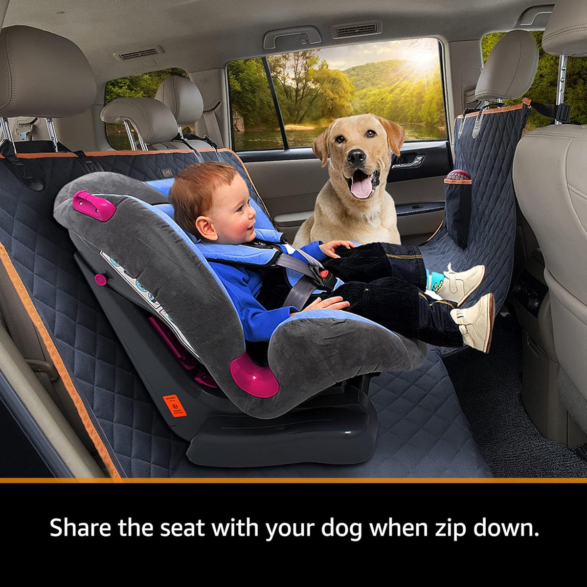 100% Waterproof Dog Car Seat Cover W415572