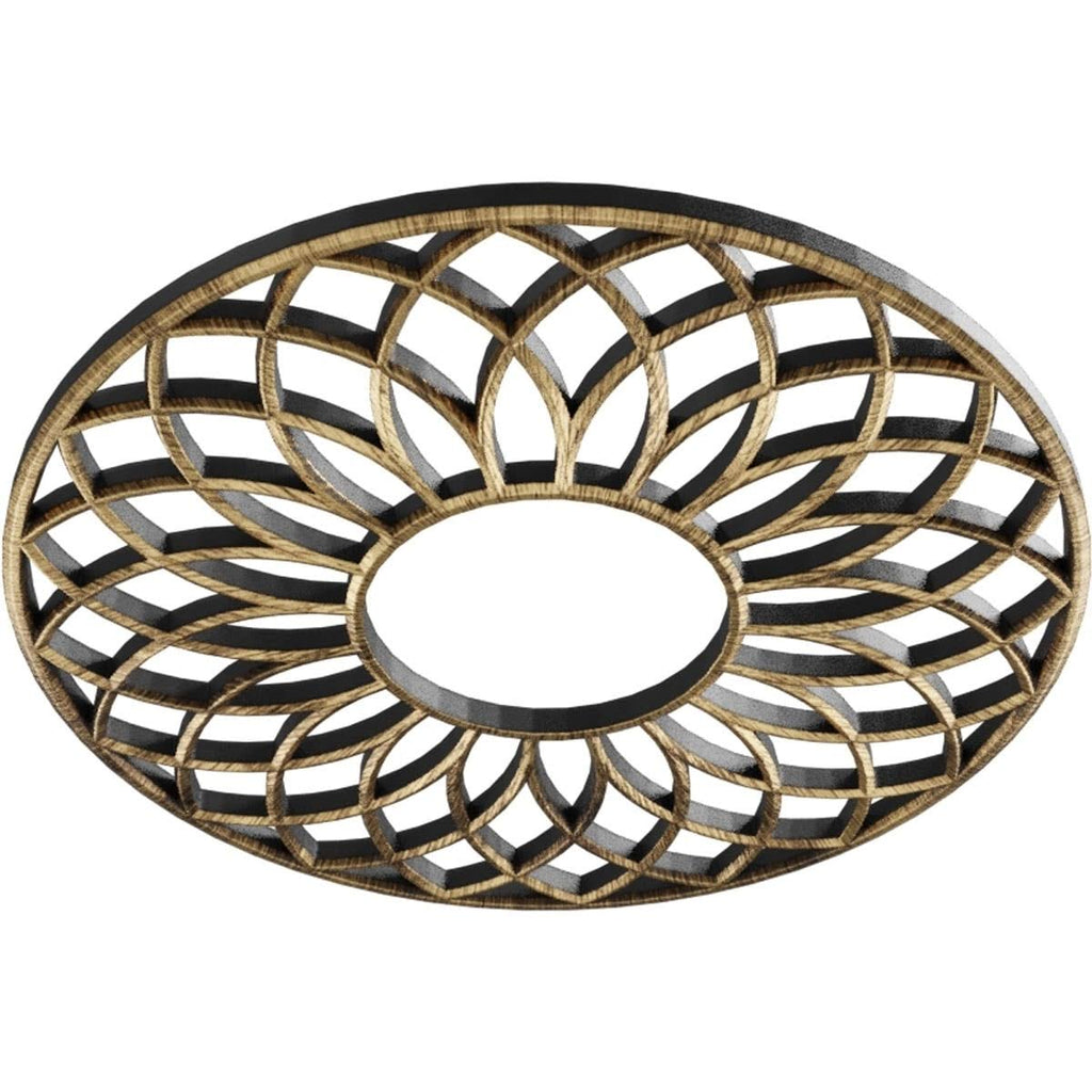 40x22OD x 13 5/8x22ID x 1x22P PVC Ceiling Medallion C597